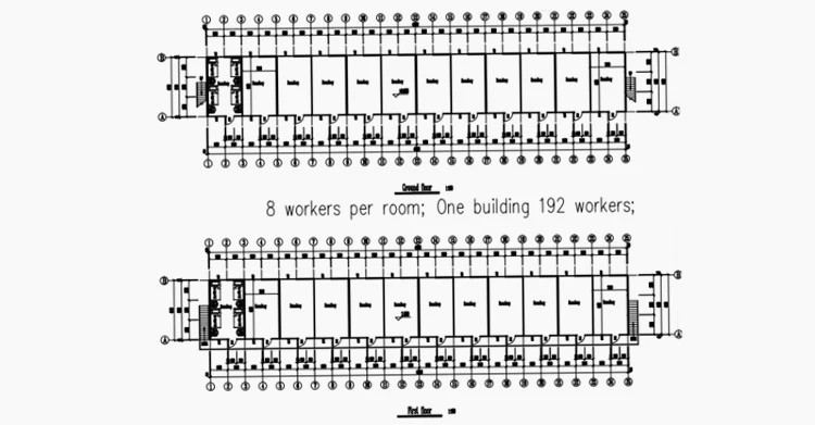 K-type Prefabricated Modular Labour Camp (13)