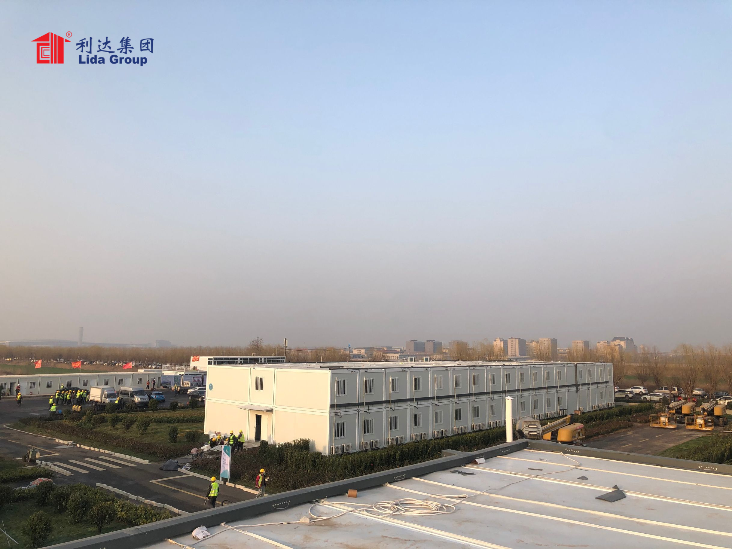 China Flat Pack Container Worker Camp Temporary Modular Construction ...
